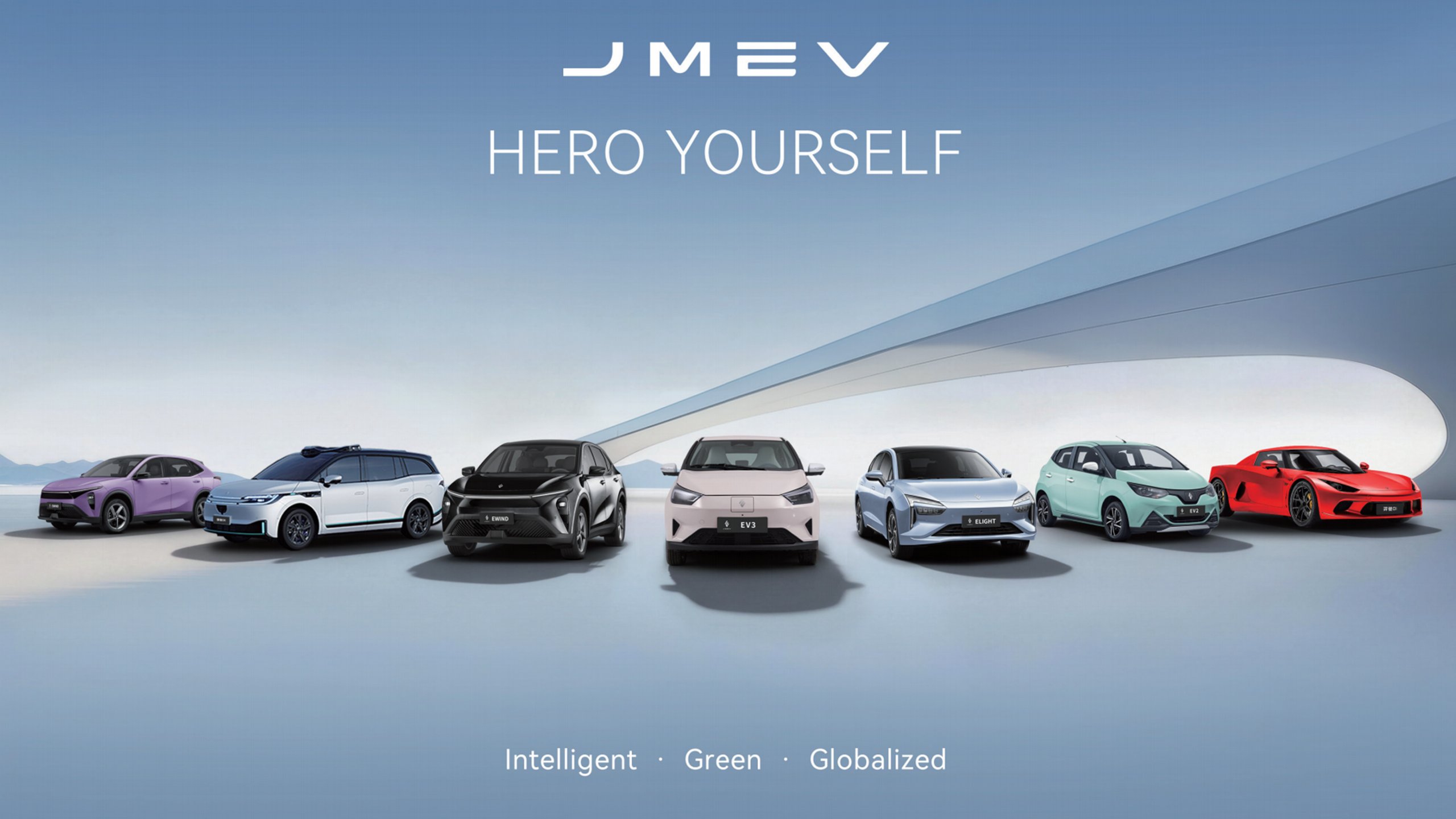 JMEV Hero Yourself — electric vehicle range, intelligent, green and globalized